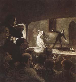 Honore  Daumier The Melodrama (mk09) France oil painting art